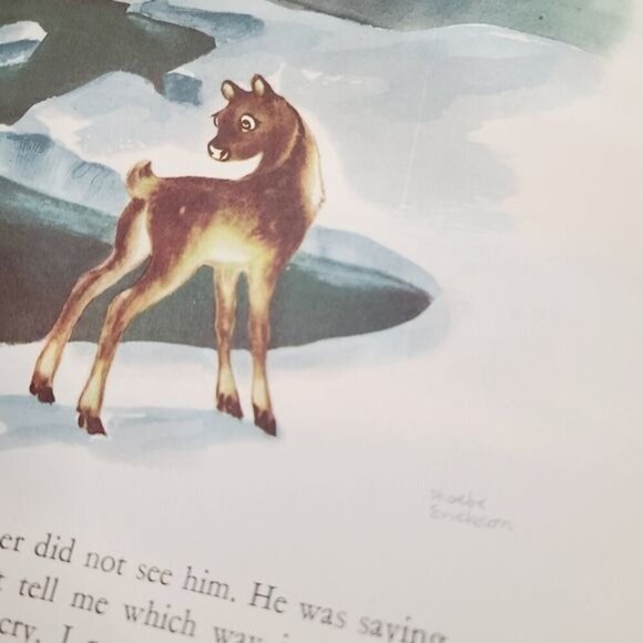 Vintage The Littlest Reindeer Children's Picture Book Watertower Books Chicago - Picture 15 of 15